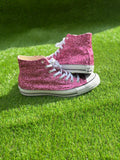 Custom Glitter Converse for Women. Pink Sparkle Sneakers Men’s & Women’s Sizes Available