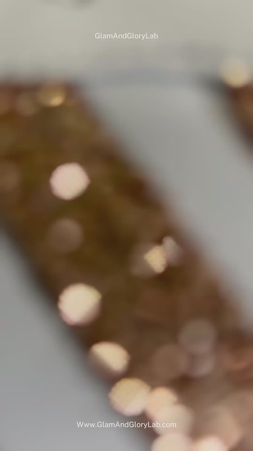 Rose gold glitter Adidas samba OG sneakers.