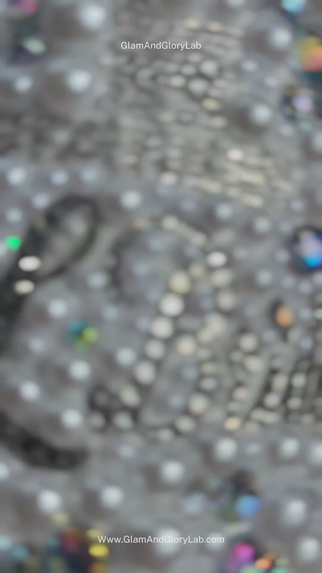 Personalized Stanley with white pearl and crystals. 40oz